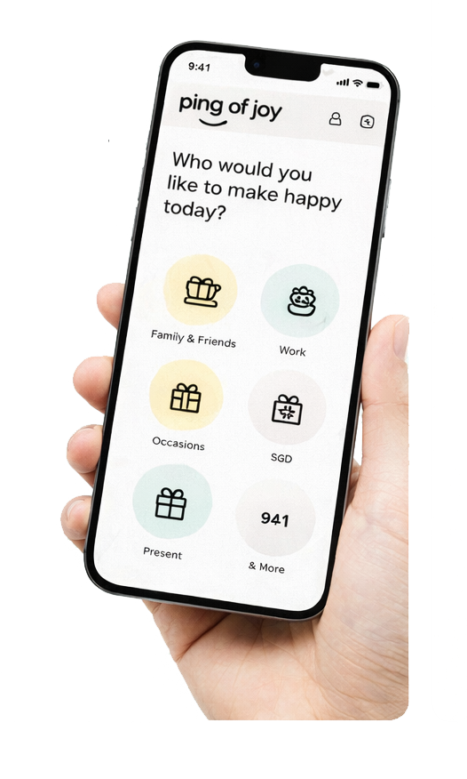 Ping of Joy mobile gifting experience